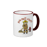 Blonde Firefighter Girl Coffee Mug