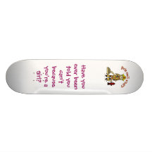 Blonde Firefighter Girl Custom Skateboard