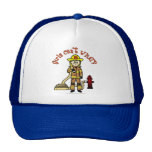 Blonde Firefighter Girl Hats
