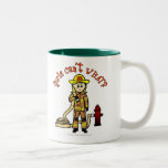 Blonde Firefighter Girl Mug