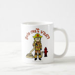 Blonde Firefighter Girl Mug