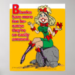 Blonde fun poster posters