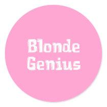 Blonde Genius Gifts stickers by geniusgifts Blonde Genius Gifts stickers