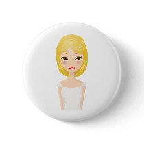 Blonde Girl buttons
