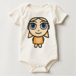 Blonde Girl Character in Yellow Creeper/Babygro t-shirts
