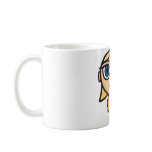 Blonde Girl Character in Yellow Mug