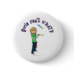 Blonde Girl Juggler Buttons