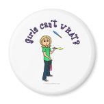Blonde Girl Juggler Magnets