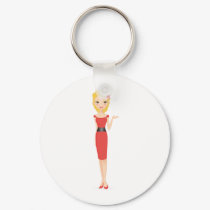Blonde Girl keychains