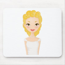 Blonde Girl mousepads