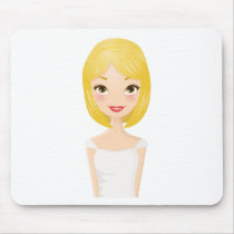 Blonde Girl mousepads