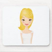 Blonde Girl mousepads