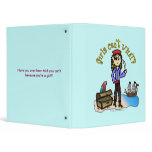 Blonde Girl Pirate 3 Ring Binders