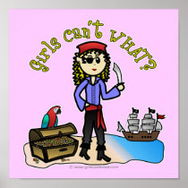 Blonde Girl Pirate Posters