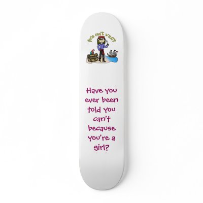 Blonde Girl Pirate Skateboard by girlscantwhat