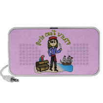 Blonde Girl Pirate Mp3 Speakers