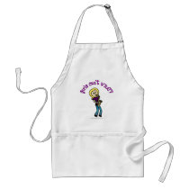 Blonde Girl Playing Saxophone aprons
