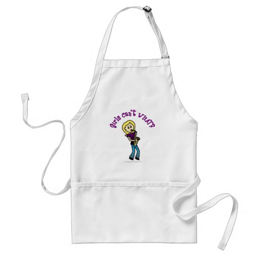 Blonde Girl Playing Saxophone Aprons
