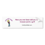 Blonde Girl Playing Saxophone Bumperstickers