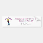 Blonde Girl Playing Saxophone Bumper Sticker