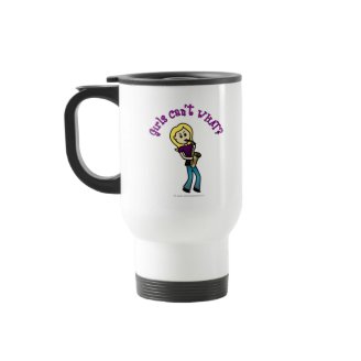 Blonde Girl Playing Saxophone Mugs