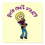 Blonde Girl Playing Saxophone Posters