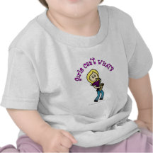 Blonde Girl Playing Saxophone T Shirt