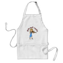 Blonde Girl Playing Violin aprons
