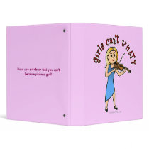 Blonde Girl Playing Violin