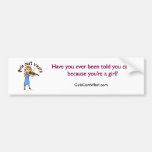 Blonde Girl Playing Violin Bumper Sticker