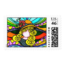blonde girl postage by aquelina blonde girl postage
