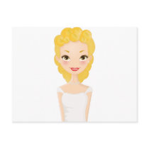 Blonde Girl postcards