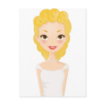 Blonde Girl postcards