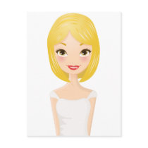 Blonde Girl postcards