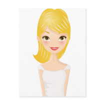 Blonde Girl postcards