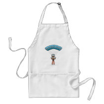 Blonde Girl Sky Diver Apron