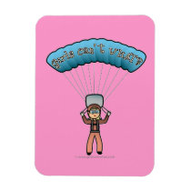 Blonde Girl Sky Diver Flexible Magnets