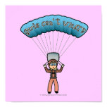 Blonde Girl Sky Diver Print