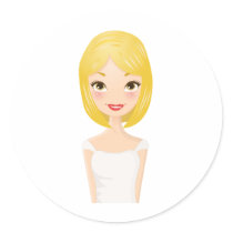 Blonde Girl stickers