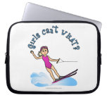 Blonde Girl Water Skier Laptop Sleeve