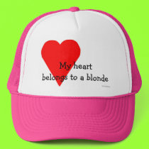 Blonde Heart Hat
