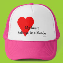 Blonde Heart Hat hats