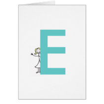 Blonde Initial Notecards cards