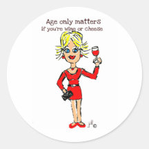 Blonde jillie AGE ONLY MATTERS Stickers