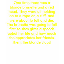BLONDE JOKE #1 t-shirts