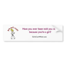 Blonde Karate Girl bumper stickers