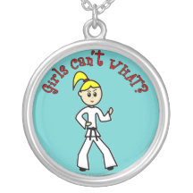 Blonde Karate Girl Necklace