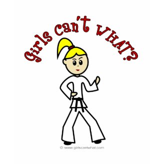 Blonde Karate Girl Shirts