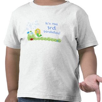 Blonde mermaid cute birthday girls t-shirt shirt
