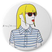 blonde, Milano fashion girl buttons by krisalid blonde, Milano fashion girl buttons